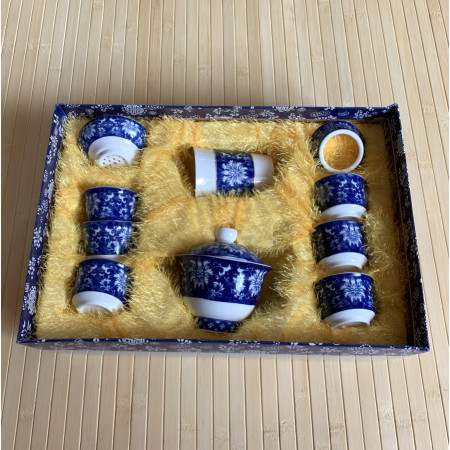 Набор посуды для чайной церемонии Ночной цветок на 6 персон